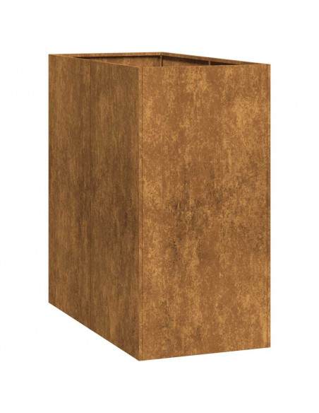 Fioriera Arrugginita 40x80x80 cm in Acciaio Corten
