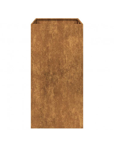 Fioriera Arrugginita 40x80x80 cm in Acciaio Corten