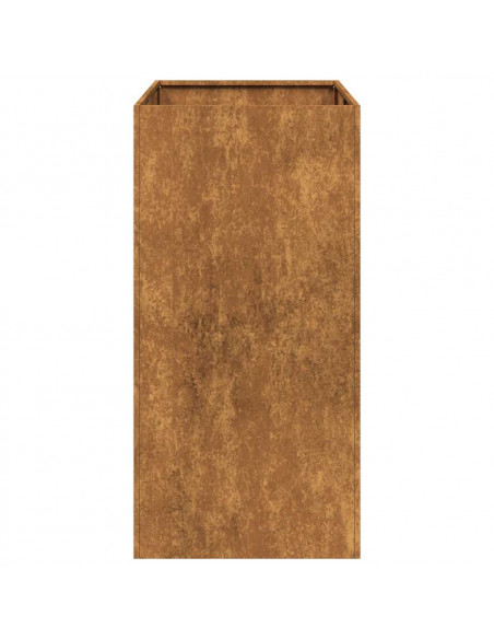 Fioriera Arrugginita 40x80x80 cm in Acciaio Corten