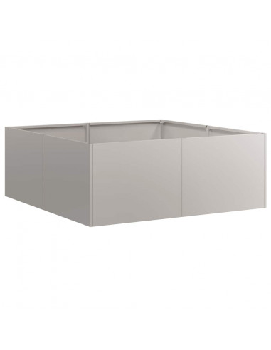 Fioriera Arrugginita 80x80x30 cm in Acciaio Corten