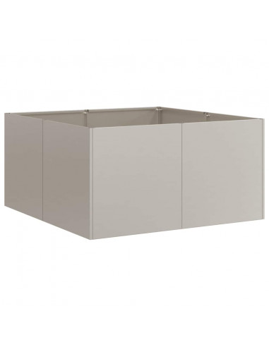 Fioriera Arrugginita 80x80x40 cm in Acciaio Corten