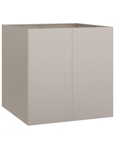 Fioriera Arrugginita 80x80x80 cm in Acciaio Corten