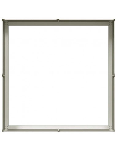 Fioriera Bianca 100x100x30 cm in Acciaio