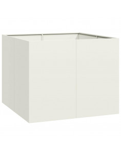 Fioriera Bianca 100x100x80 cm in Acciaio