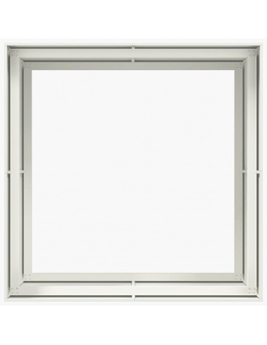 Fioriera Bianca 100x100x80 cm in Acciaio