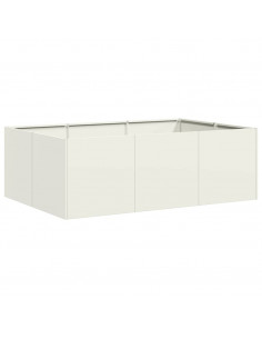 Fioriera Bianca 120x80x40 cm in Acciaio