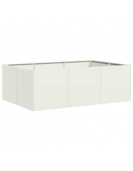 Fioriera Bianca 120x80x40 cm in Acciaio