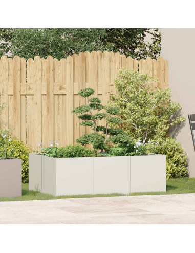 Fioriera Bianca 120x80x40 cm in Acciaio