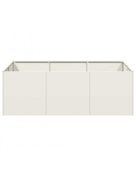 Fioriera Bianca 120x80x40 cm in Acciaio