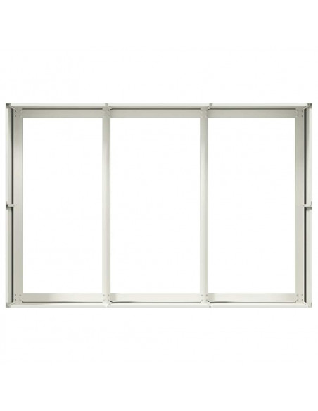 Fioriera Bianca 120x80x40 cm in Acciaio