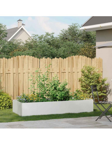 Fioriera Bianca 200x80x40 cm in Acciaio