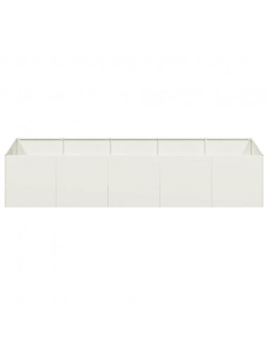 Fioriera Bianca 200x80x40 cm in Acciaio