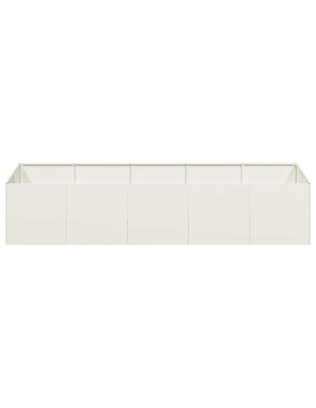 Fioriera Bianca 200x80x40 cm in Acciaio