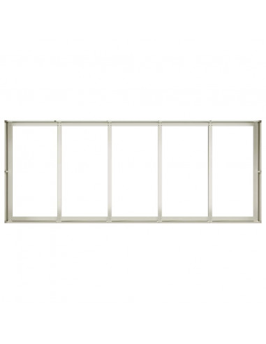 Fioriera Bianca 200x80x40 cm in Acciaio