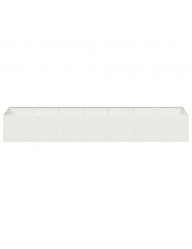 Fioriera Bianca 280x80x40 cm in Acciaio