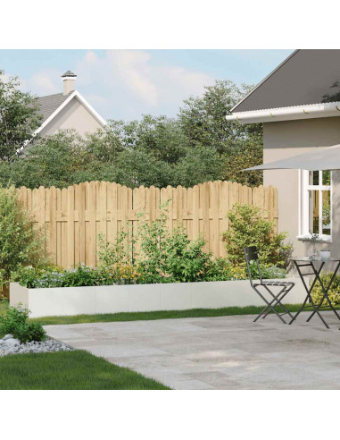 Fioriera Bianca 360x80x40 cm in Acciaio