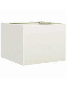 Fioriera Bianca 40x40x30 cm in Acciaio