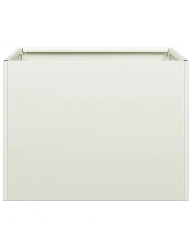 Fioriera Bianca 40x40x30 cm in Acciaio