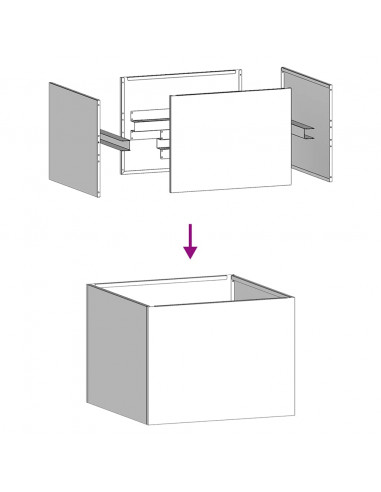 Fioriera Bianca 40x40x30 cm in Acciaio