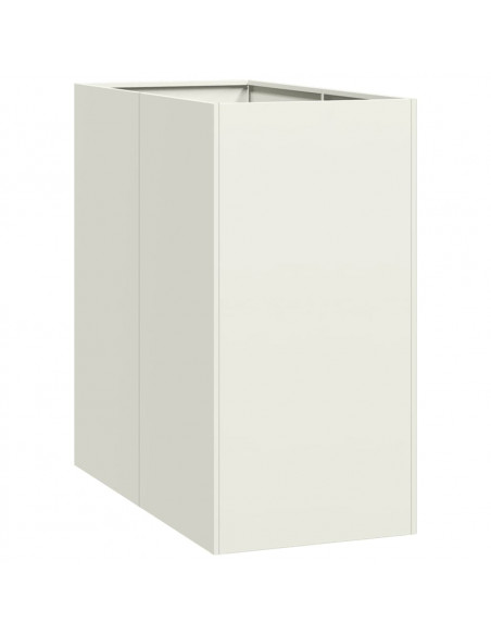 Fioriera Bianca 40x80x80 cm in Acciaio