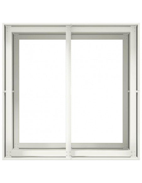 Fioriera Bianca 80x80x80 cm in Acciaio