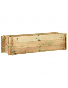 Fioriera Giardino Letto Vegetale in Legno Impregnato 120 cm