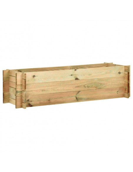 Fioriera Giardino Letto Vegetale in Legno Impregnato 120 cm