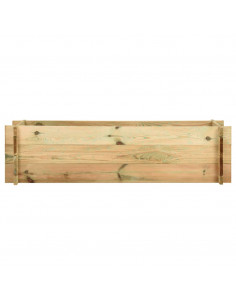 Fioriera Giardino Letto Vegetale in Legno Impregnato 120 cm 2