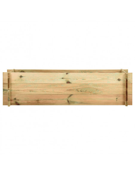 Fioriera Giardino Letto Vegetale in Legno Impregnato 120 cm