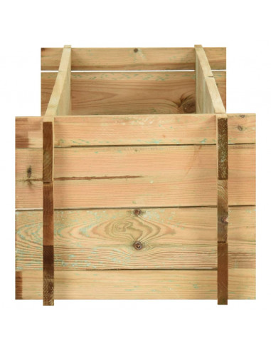 Fioriera Giardino Letto Vegetale in Legno Impregnato 120 cm