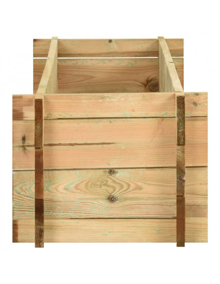 Fioriera Giardino Letto Vegetale in Legno Impregnato 120 cm