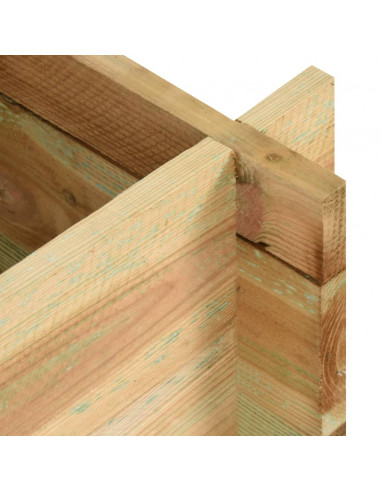 Fioriera Giardino Letto Vegetale in Legno Impregnato 120 cm