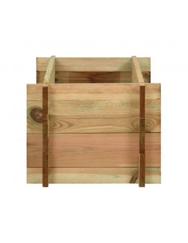 Fioriera Giardino Letto Vegetale in Legno Pino Impregnato 80 cm