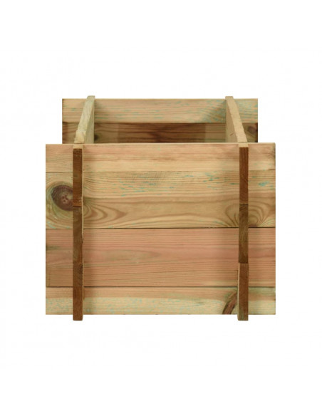 Fioriera Giardino Letto Vegetale in Legno Pino Impregnato 80 cm