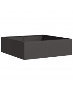 Fioriera Nera 100x100x30 cm in Acciaio