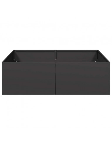 Fioriera Nera 100x100x30 cm in Acciaio