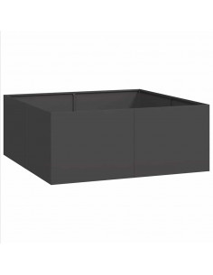 Fioriera Nera 100x100x40 cm in Acciaio