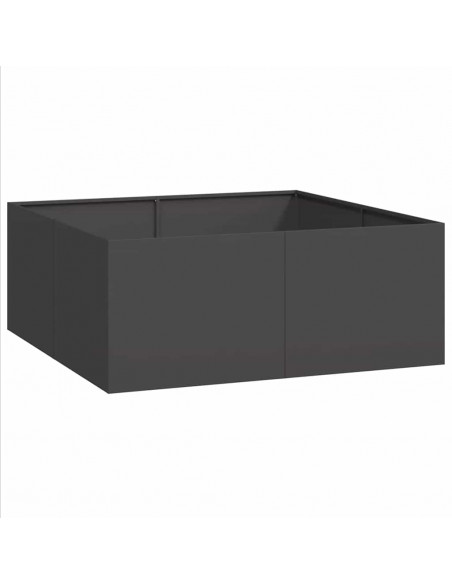 Fioriera Nera 100x100x40 cm in Acciaio