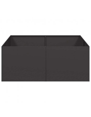 Fioriera Nera 100x100x40 cm in Acciaio