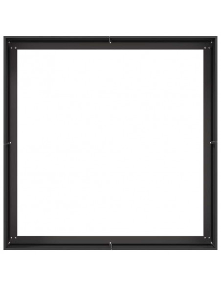 Fioriera Nera 100x100x40 cm in Acciaio