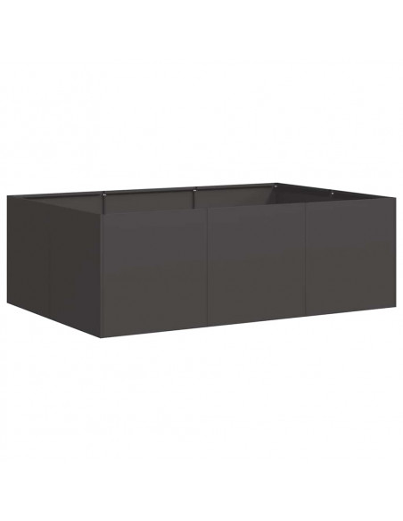 Fioriera Nera 120x80x40 cm in Acciaio