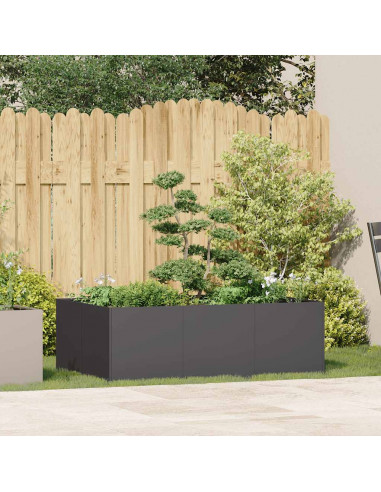 Fioriera Nera 120x80x40 cm in Acciaio