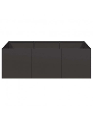 Fioriera Nera 120x80x40 cm in Acciaio