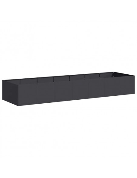 Fioriera Nera 280x80x40 cm in Acciaio