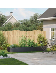 Fioriera Nera 280x80x40 cm in Acciaio 2