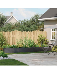 Fioriera Nera 360x40x40 cm in Acciaio Laminato a Freddo 2