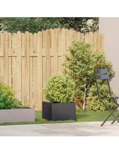 Fioriera Nera 40x40x30 cm in Acciaio 2