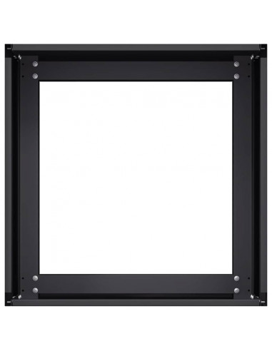 Fioriera Nera 40x40x30 cm in Acciaio