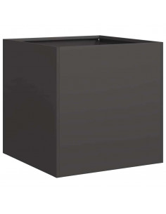 Fioriera Nera 40x40x40 cm in Acciaio Laminato a Freddo