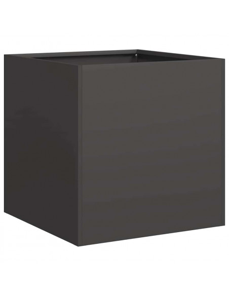 Fioriera Nera 40x40x40 cm in Acciaio Laminato a Freddo